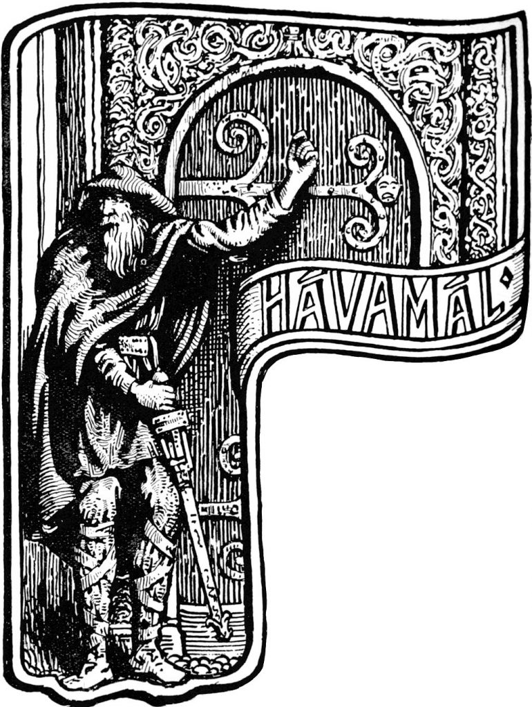 1024px The Stranger At The Door | Havamal | Libros