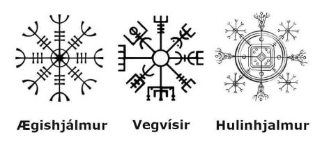 Aegishjalmur Vegvisir Hulinhjalmur | Ægishjálmur | Símbolos
