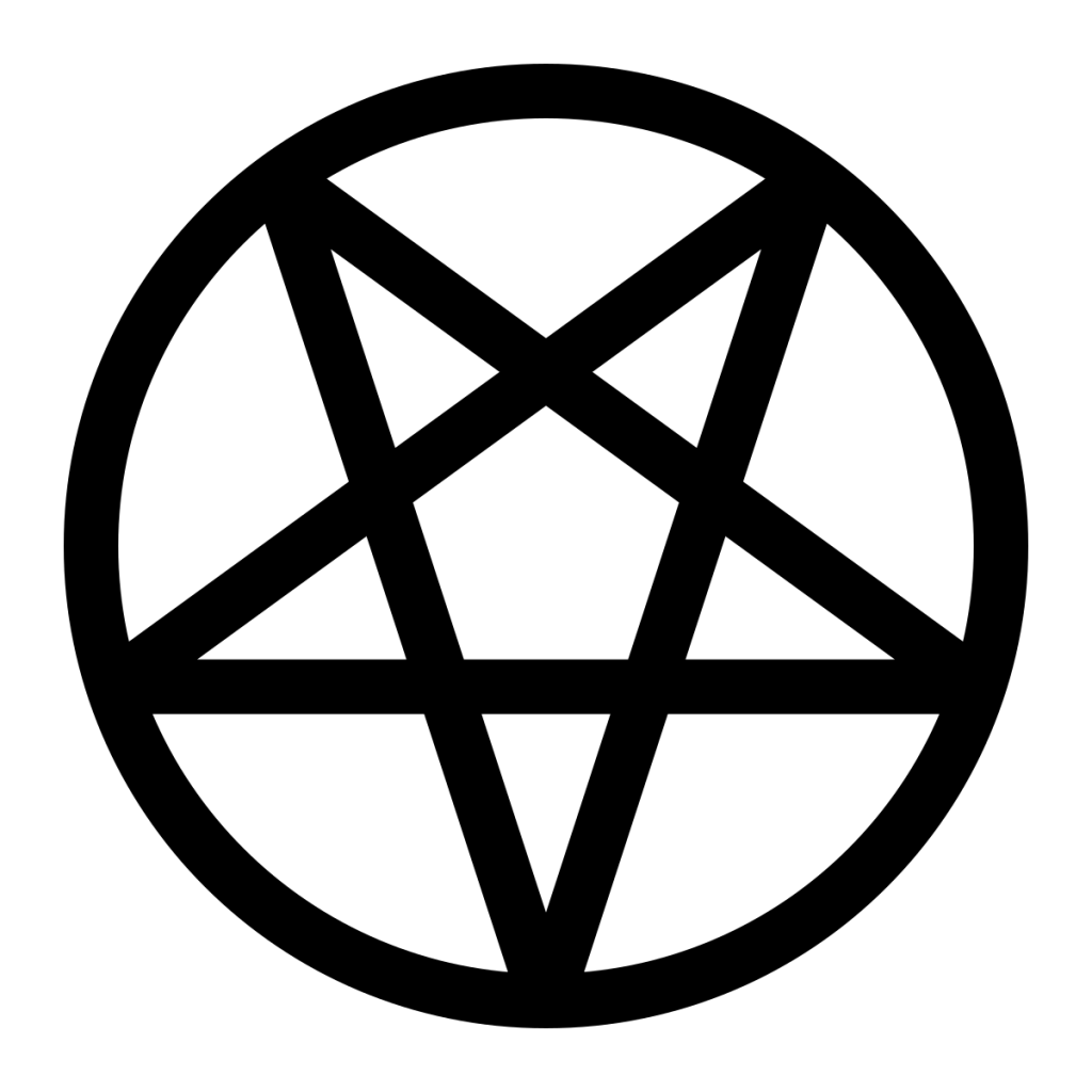 Inverted Pentacle Fixed Width Svg | Ordenes Mágicas Del Sendero De La Mano Izquierda | Ocultismo